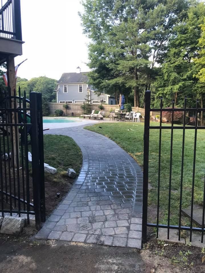Keith White Landscaping crew on site